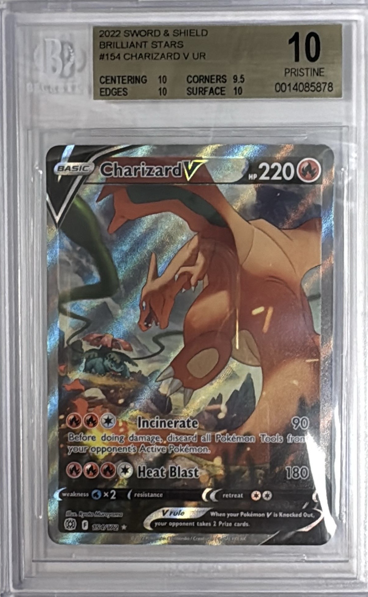View POKEMON CHARIZARD V BRILLIANT STARS BGS10 from Pokemon / Graded by BlueMoon Collectibles View POKEMON CHARIZARD V BRILLIANT STARS BGS10 from Pokemon / Graded by BlueMoon Collectibles